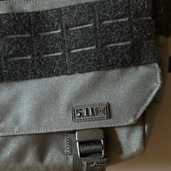 5.11 Tactical Black and Gray Messenger Bag - Picture 3 of 6